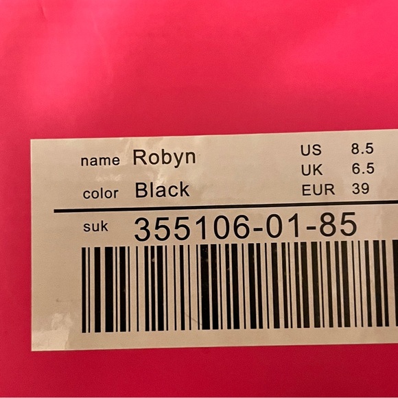 NWT Just Fab Black, Ankle Strap, Pointy Toe Heels. Size 8.5. - Picture 8 of 14